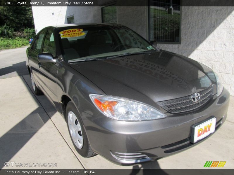 Phantom Gray Pearl / Stone 2003 Toyota Camry LE