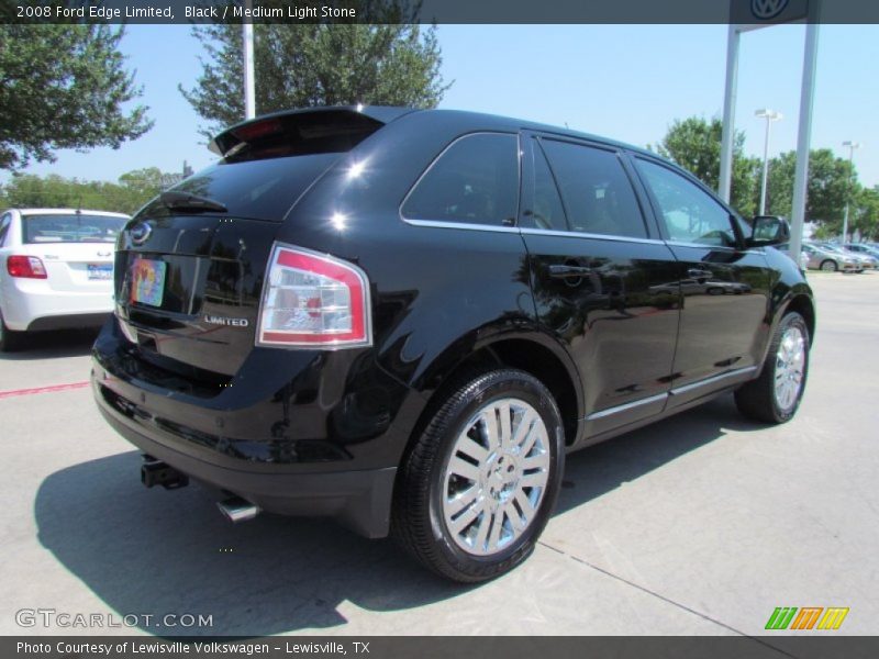 Black / Medium Light Stone 2008 Ford Edge Limited