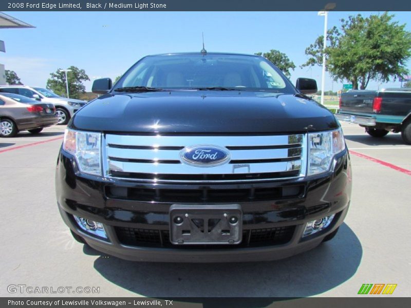 Black / Medium Light Stone 2008 Ford Edge Limited