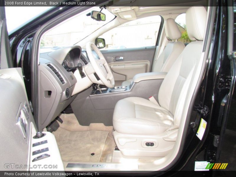 Black / Medium Light Stone 2008 Ford Edge Limited