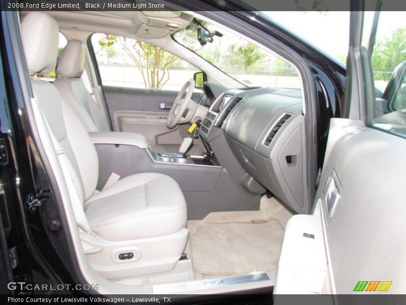 Black / Medium Light Stone 2008 Ford Edge Limited