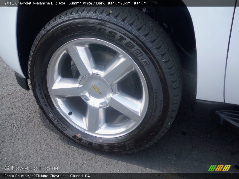 Summit White / Dark Titanium/Light Titanium 2011 Chevrolet Avalanche LTZ 4x4