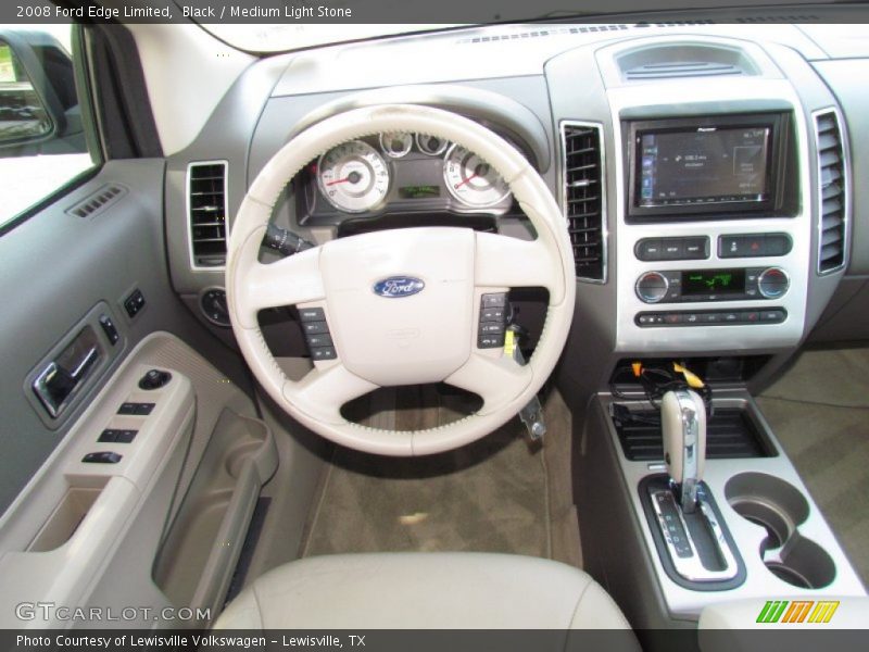Black / Medium Light Stone 2008 Ford Edge Limited