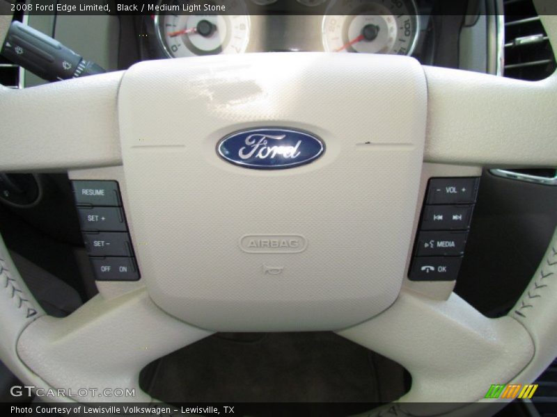 Black / Medium Light Stone 2008 Ford Edge Limited