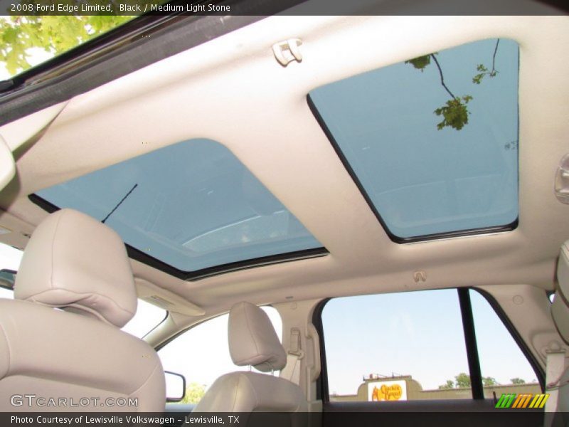 Black / Medium Light Stone 2008 Ford Edge Limited