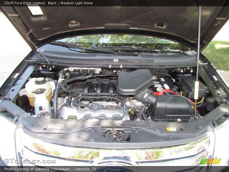 Black / Medium Light Stone 2008 Ford Edge Limited