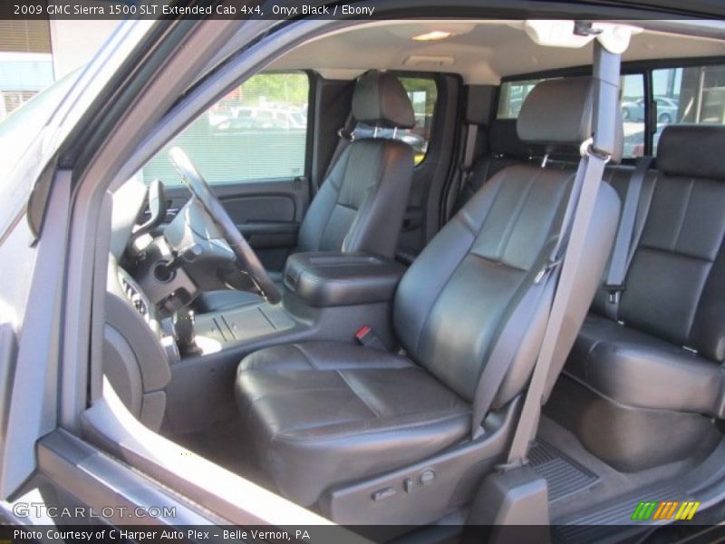  2009 Sierra 1500 SLT Extended Cab 4x4 Ebony Interior