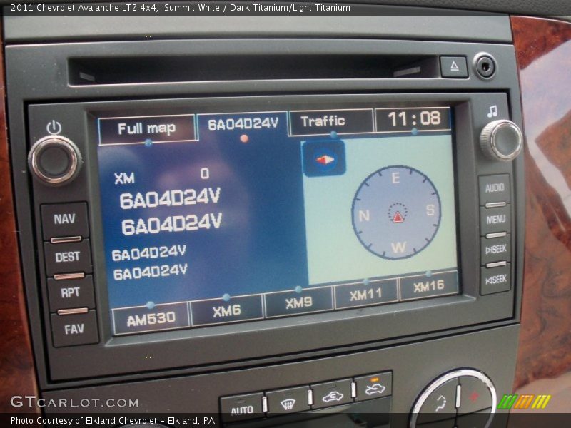 Summit White / Dark Titanium/Light Titanium 2011 Chevrolet Avalanche LTZ 4x4
