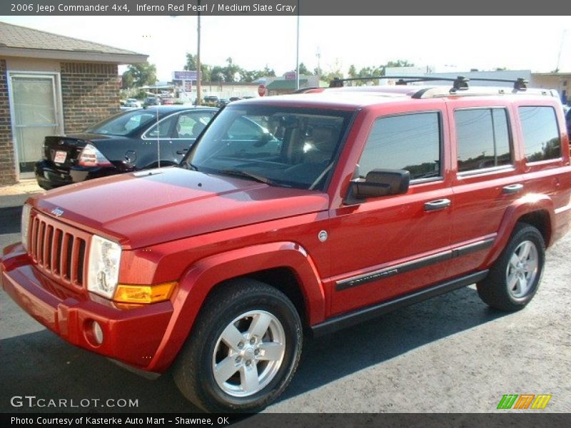 Inferno Red Pearl / Medium Slate Gray 2006 Jeep Commander 4x4
