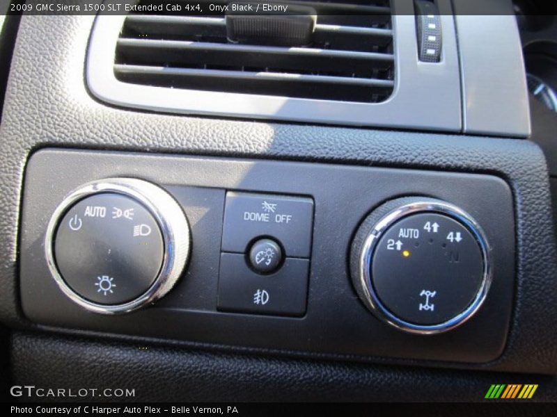 Controls of 2009 Sierra 1500 SLT Extended Cab 4x4