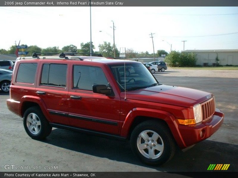 Inferno Red Pearl / Medium Slate Gray 2006 Jeep Commander 4x4