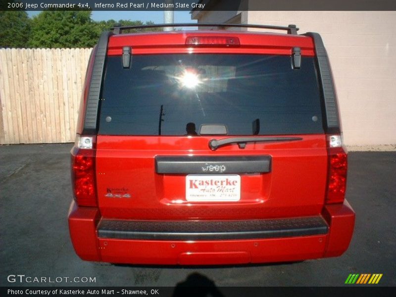 Inferno Red Pearl / Medium Slate Gray 2006 Jeep Commander 4x4