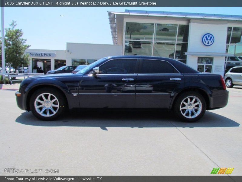 Midnight Blue Pearlcoat / Dark Slate Gray/Light Graystone 2005 Chrysler 300 C HEMI