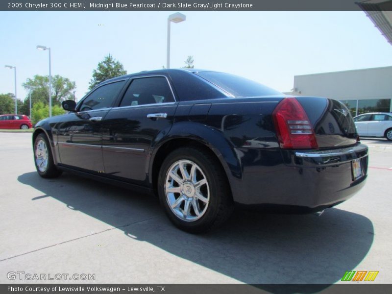 Midnight Blue Pearlcoat / Dark Slate Gray/Light Graystone 2005 Chrysler 300 C HEMI
