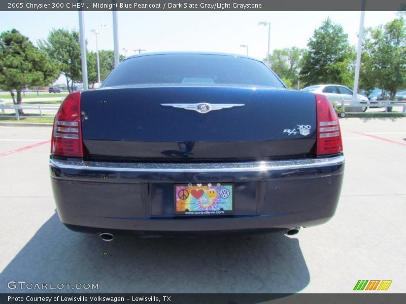 Midnight Blue Pearlcoat / Dark Slate Gray/Light Graystone 2005 Chrysler 300 C HEMI