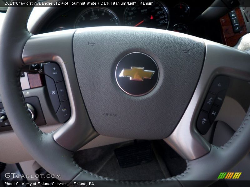 Summit White / Dark Titanium/Light Titanium 2011 Chevrolet Avalanche LTZ 4x4
