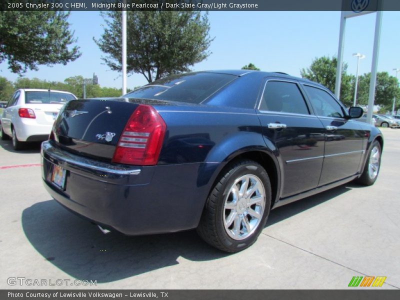 Midnight Blue Pearlcoat / Dark Slate Gray/Light Graystone 2005 Chrysler 300 C HEMI