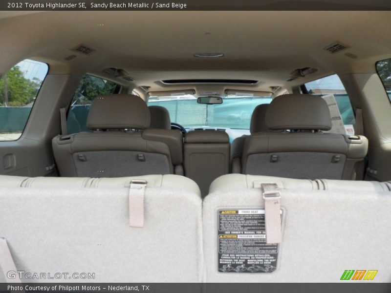 Sandy Beach Metallic / Sand Beige 2012 Toyota Highlander SE