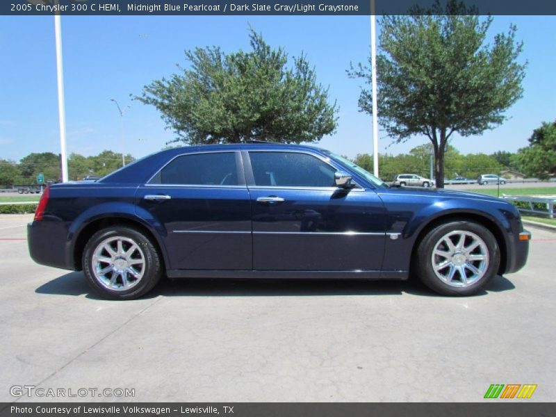 Midnight Blue Pearlcoat / Dark Slate Gray/Light Graystone 2005 Chrysler 300 C HEMI