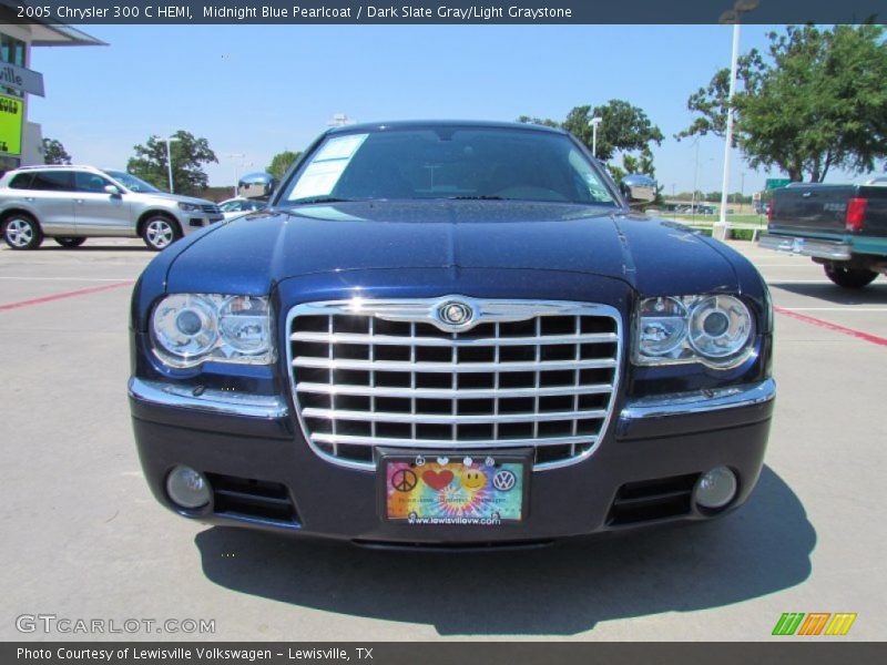 Midnight Blue Pearlcoat / Dark Slate Gray/Light Graystone 2005 Chrysler 300 C HEMI