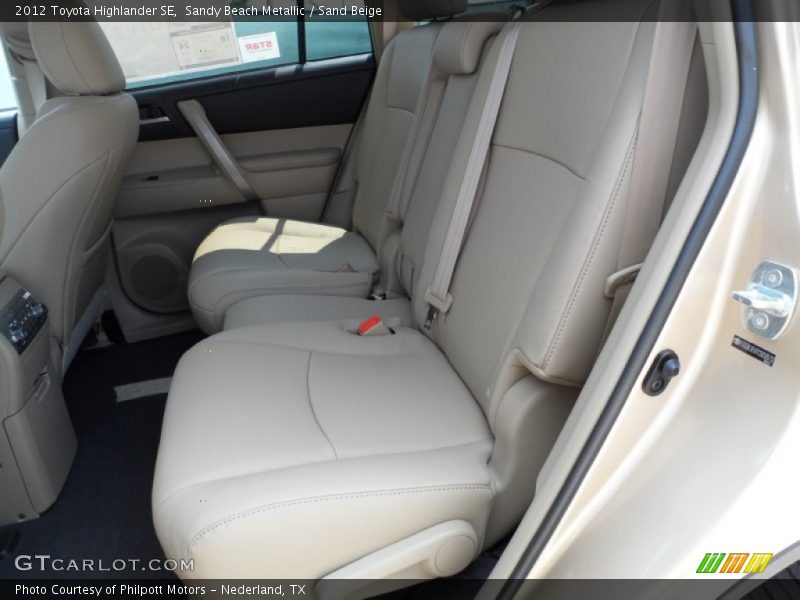  2012 Highlander SE Sand Beige Interior