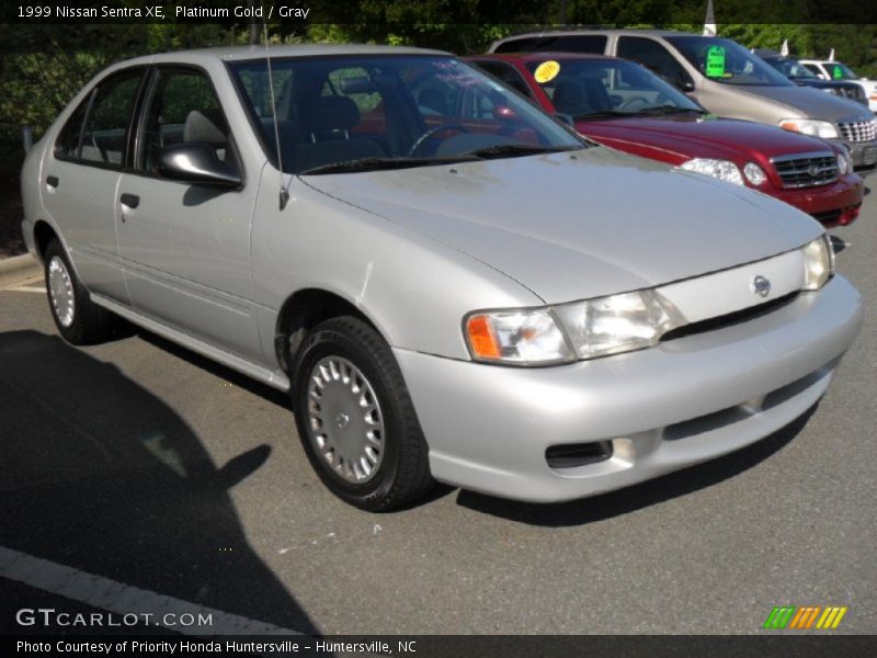 Platinum Gold / Gray 1999 Nissan Sentra XE
