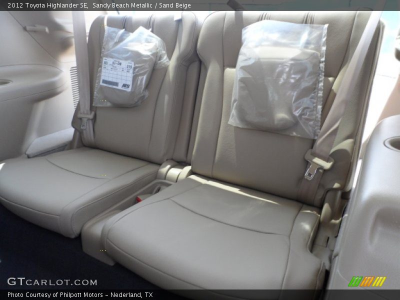  2012 Highlander SE Sand Beige Interior