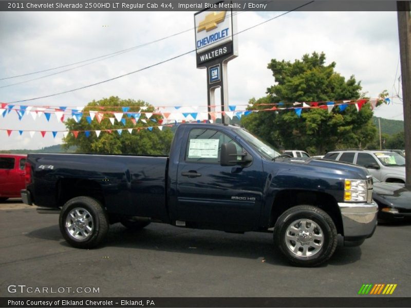 Imperial Blue Metallic / Ebony 2011 Chevrolet Silverado 2500HD LT Regular Cab 4x4