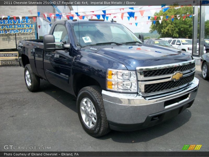 Imperial Blue Metallic / Ebony 2011 Chevrolet Silverado 2500HD LT Regular Cab 4x4