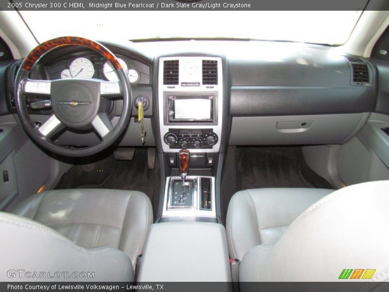 Midnight Blue Pearlcoat / Dark Slate Gray/Light Graystone 2005 Chrysler 300 C HEMI