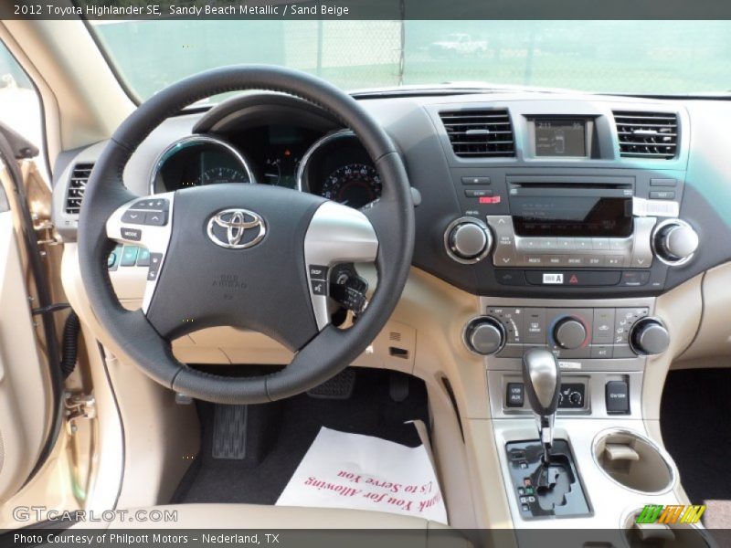 Controls of 2012 Highlander SE
