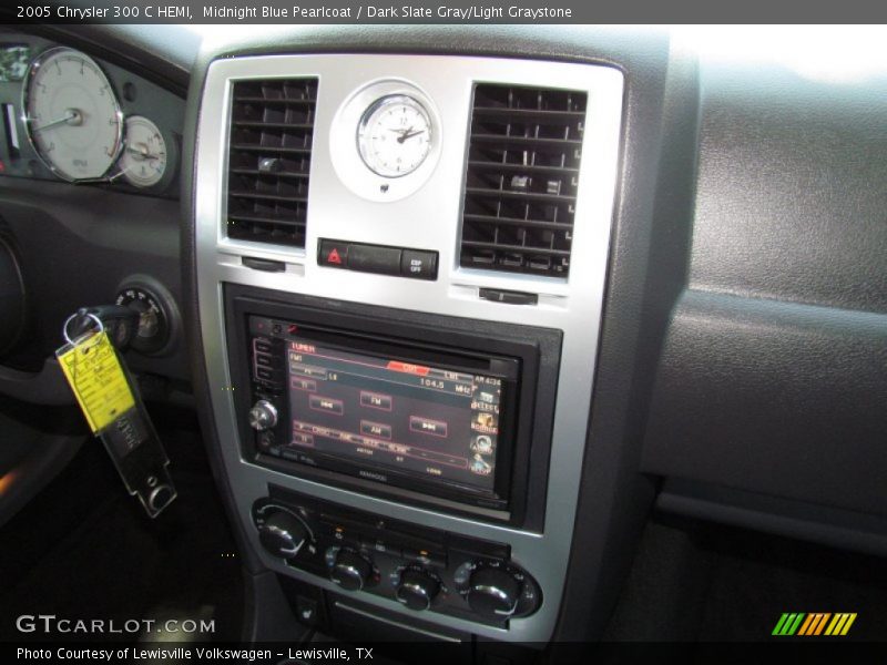 Midnight Blue Pearlcoat / Dark Slate Gray/Light Graystone 2005 Chrysler 300 C HEMI