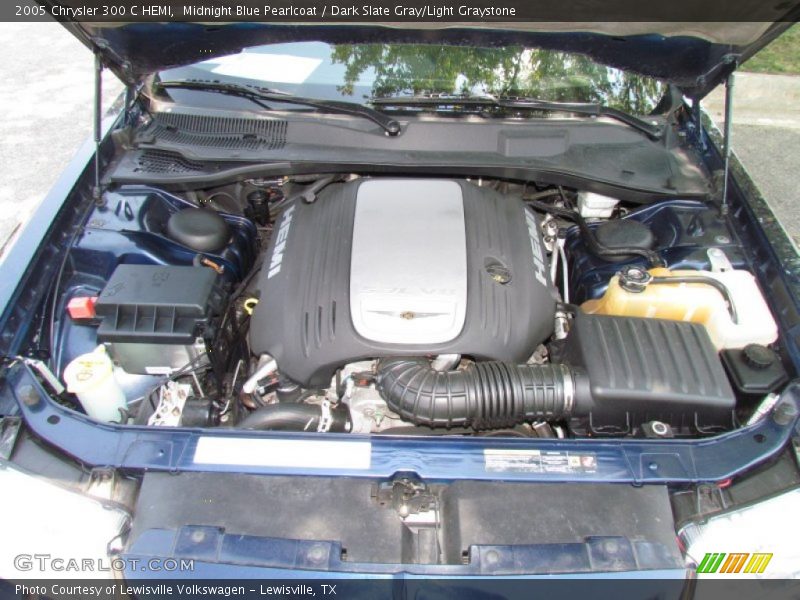 Midnight Blue Pearlcoat / Dark Slate Gray/Light Graystone 2005 Chrysler 300 C HEMI
