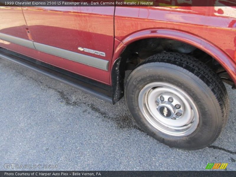 Dark Carmine Red Metallic / Neutral 1999 Chevrolet Express 2500 LS Passenger Van
