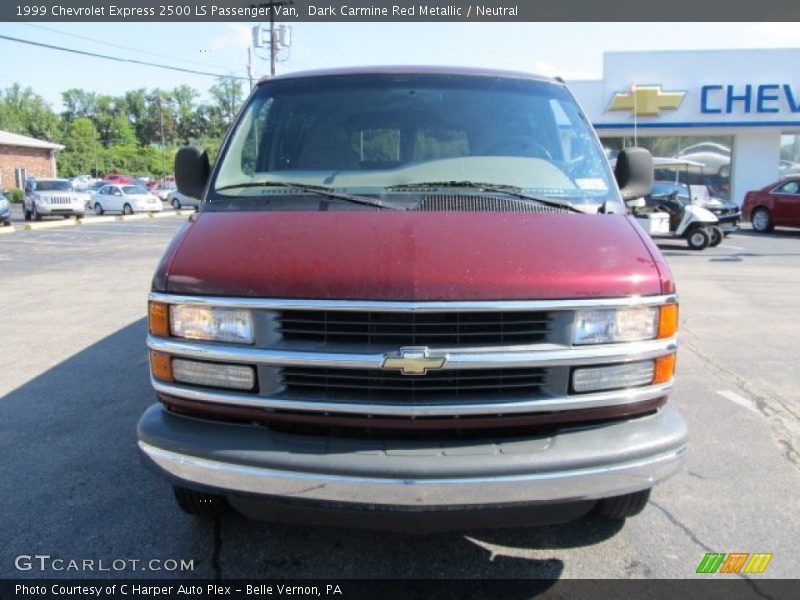 Dark Carmine Red Metallic / Neutral 1999 Chevrolet Express 2500 LS Passenger Van