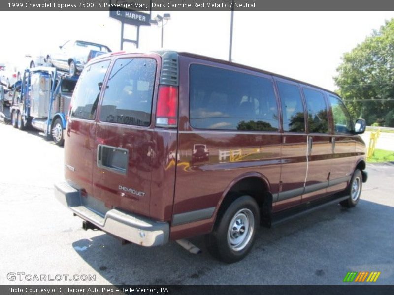 Dark Carmine Red Metallic / Neutral 1999 Chevrolet Express 2500 LS Passenger Van