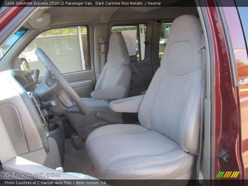 Dark Carmine Red Metallic / Neutral 1999 Chevrolet Express 2500 LS Passenger Van