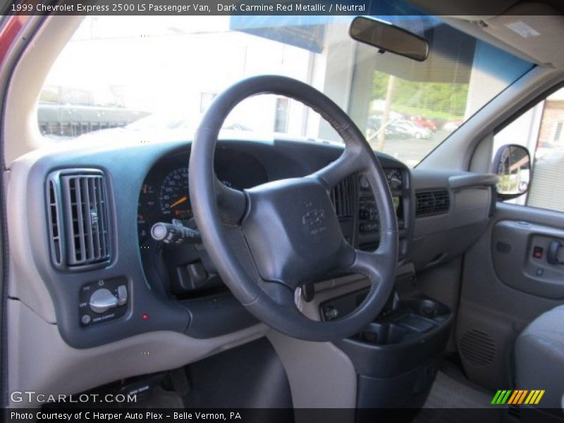 Dark Carmine Red Metallic / Neutral 1999 Chevrolet Express 2500 LS Passenger Van