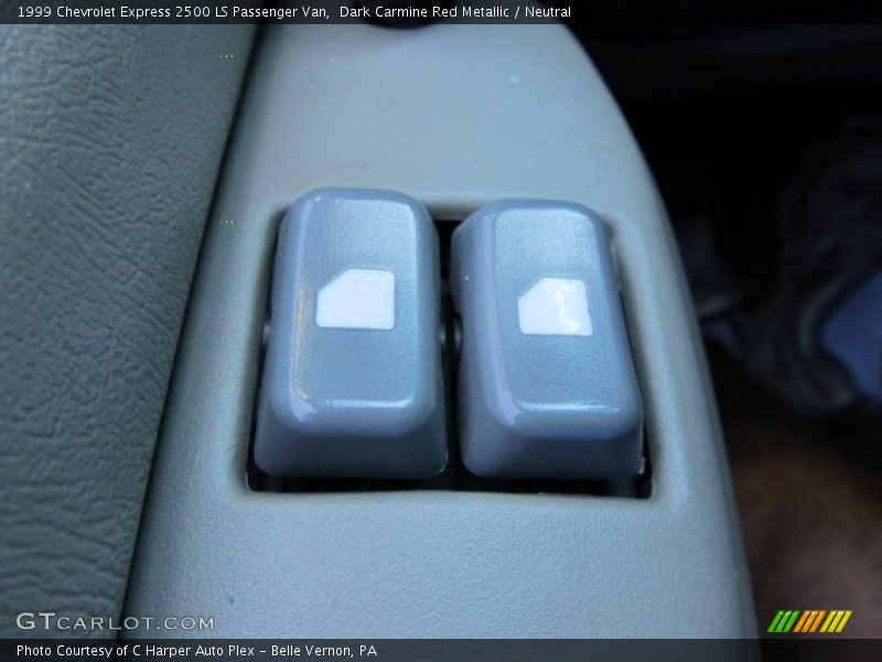 Dark Carmine Red Metallic / Neutral 1999 Chevrolet Express 2500 LS Passenger Van