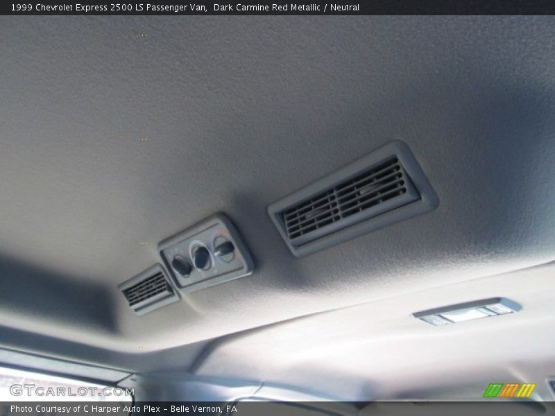 Dark Carmine Red Metallic / Neutral 1999 Chevrolet Express 2500 LS Passenger Van