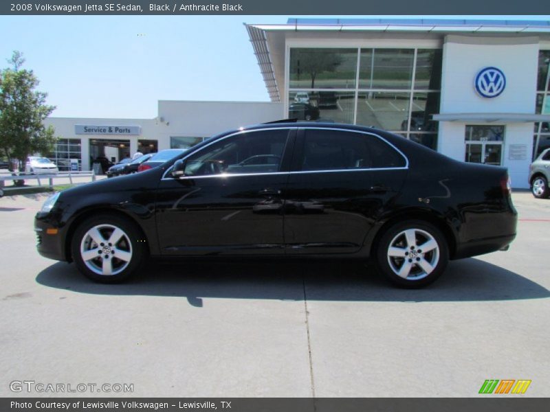 Black / Anthracite Black 2008 Volkswagen Jetta SE Sedan