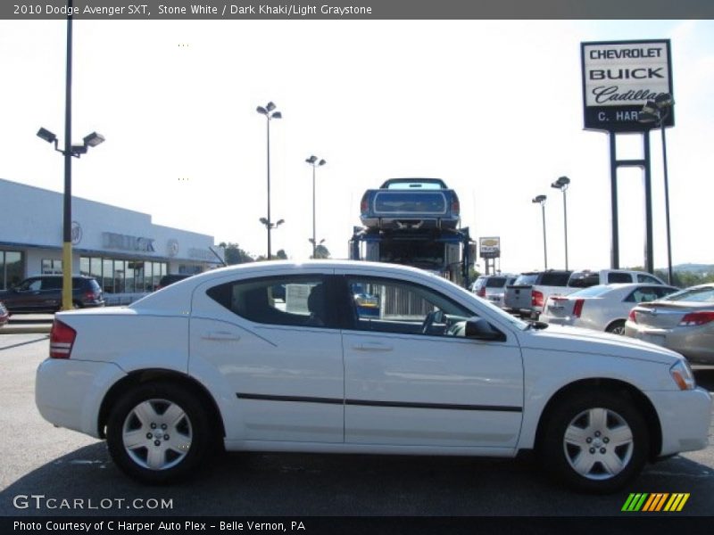 Stone White / Dark Khaki/Light Graystone 2010 Dodge Avenger SXT