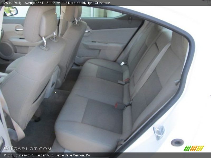Stone White / Dark Khaki/Light Graystone 2010 Dodge Avenger SXT