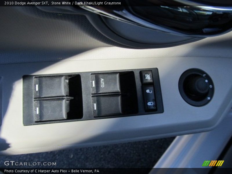 Stone White / Dark Khaki/Light Graystone 2010 Dodge Avenger SXT