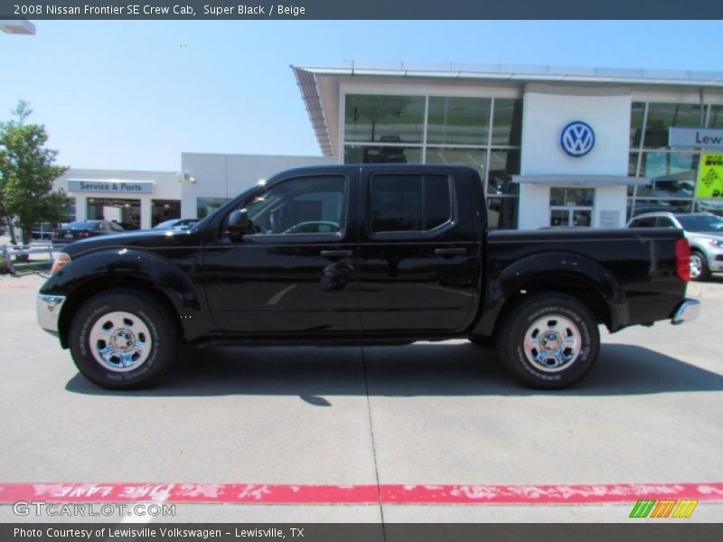 Super Black / Beige 2008 Nissan Frontier SE Crew Cab