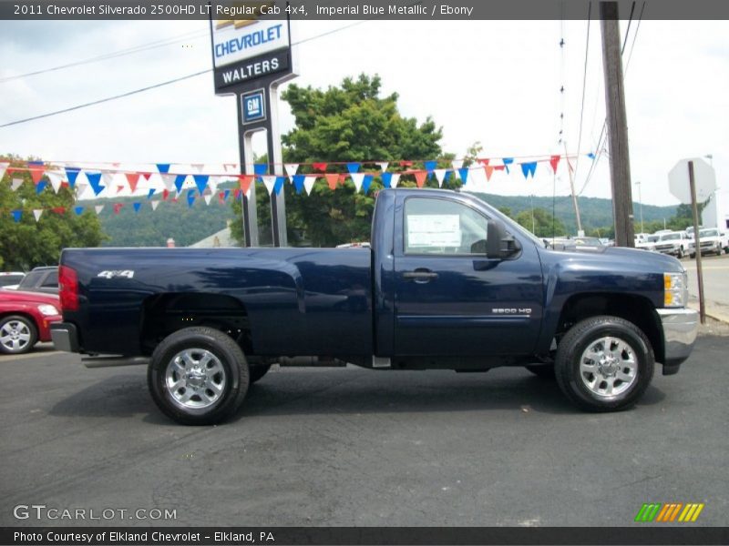 Imperial Blue Metallic / Ebony 2011 Chevrolet Silverado 2500HD LT Regular Cab 4x4