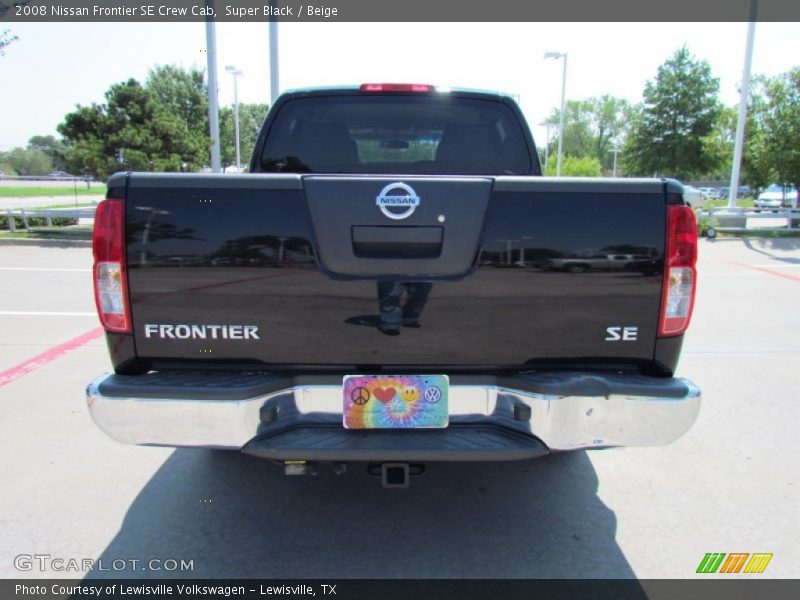 Super Black / Beige 2008 Nissan Frontier SE Crew Cab