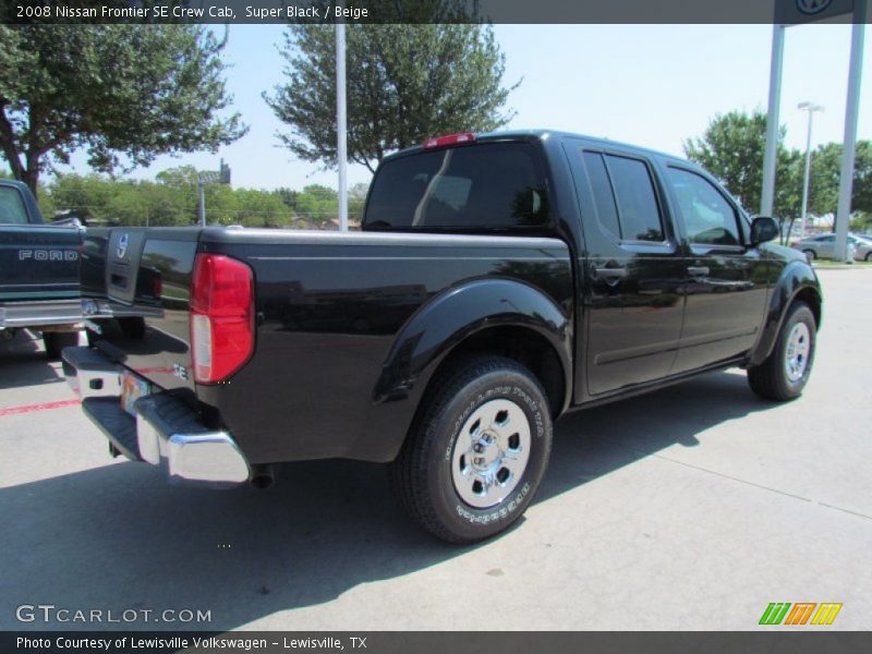 Super Black / Beige 2008 Nissan Frontier SE Crew Cab