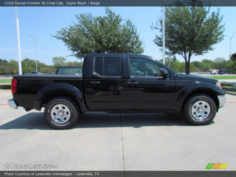 Super Black / Beige 2008 Nissan Frontier SE Crew Cab