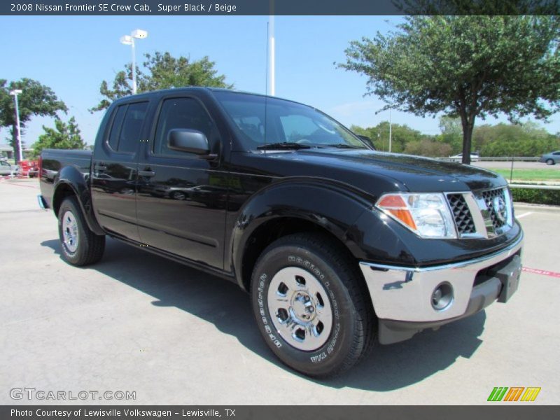 Super Black / Beige 2008 Nissan Frontier SE Crew Cab